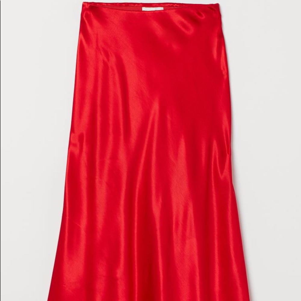 Red Silk Skirt